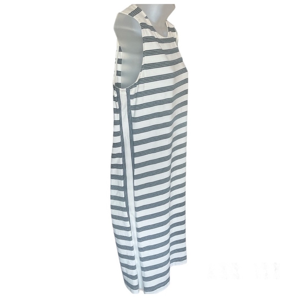 Vineyard Vines Women’s Black White Stripe Sleeveless Jersey Knit Shift Dress M - Picture 5 of 12